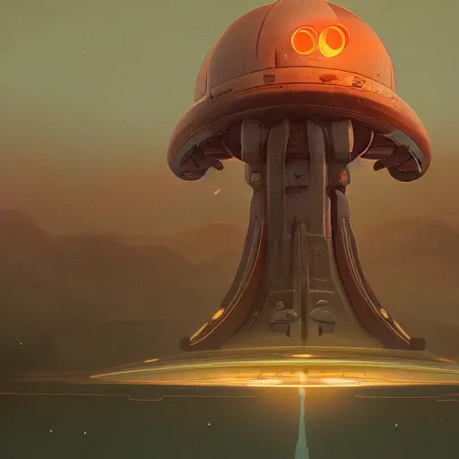 Prompt: a digital painting an enormous ufo spaceship in the sky far away. in the distance. concept art by simon stalenhag and peter mohrbacher cgsociety, speedpainting, apocalypse art. unreal engine. hyper - realistic. photo realistic. 3 d render. octane render. detailed masterpiece. extreme wide shot.