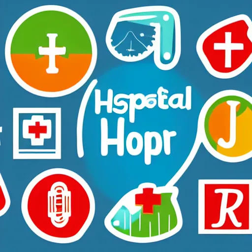 Image similar to hospital logo showing a stylised S, subject, sticker, highly detailed, colorful, illustration, smooth and clean vector curves, no jagged lines, vector art, logo