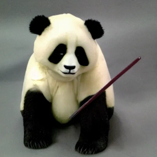 Image similar to jedi knight that is a panda