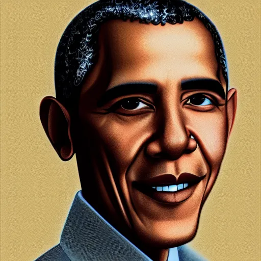 Prompt: portrait of Barack Obama, illustrated by Hayao Miyazaki, high quality, digital art