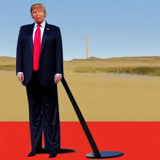 Image similar to trump tallest man in the world