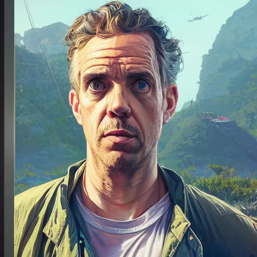 Prompt: highly detailed portrait, jordan peterson, in gta v, stephen bliss, unreal engine, fantasy art by greg rutkowski, loish, rhads, ferdinand knab, makoto shinkai and lois van baarle, ilya kuvshinov, rossdraws, tom bagshaw, global illumination, radiant light, detailed and intricate environment