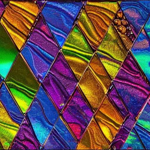 Image similar to Mosaic of iridescent colors | Patches of Iridescent Squares | 4k HDR