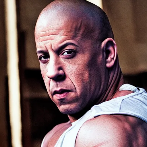 Prompt: Vin Diesel loosing an eyebrow ( @Grey Wolf )