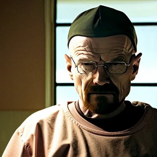 Prompt: A still of Walter White in Stranger Things