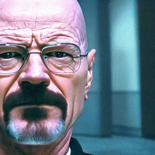 Image similar to movie still of walter white as Neo in Matrix (1999)