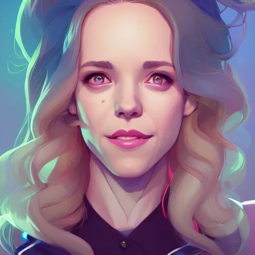 Image similar to a portrait of a beautiful rachel mcadams, art by lois van baarle and loish and ross tran and rossdraws and sam yang and samdoesarts and artgerm and saruei, digital art, highly detailed, intricate, sharp focus, Trending on Artstation HQ, deviantart, unreal engine 5, 4K UHD image