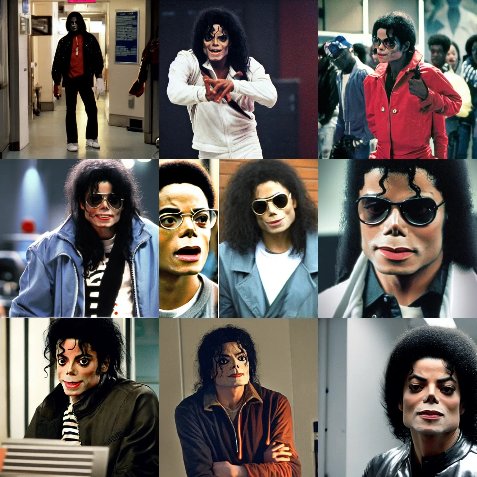 Prompt: Michael Jackson from Thriller (1982) as Elliot Alderson in Mr Robot (2015)