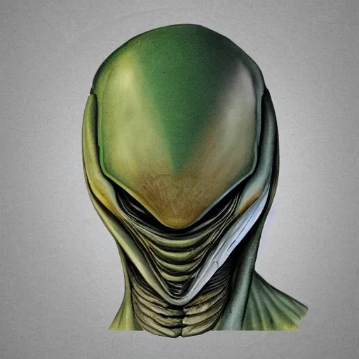 Image similar to packtrick Woodroffe, random art of alien