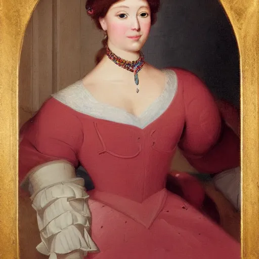 Image similar to portrait of a princess by gobelins paris school