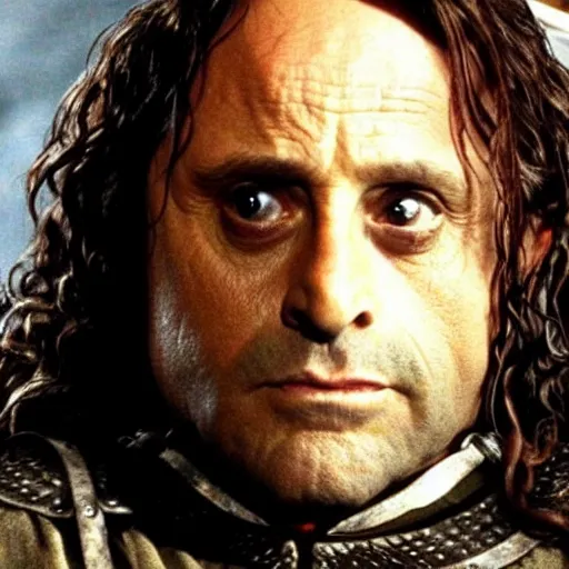 Prompt: Danny devito as Aragorn in lord of the rings