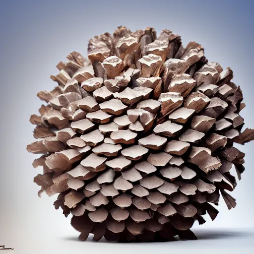 Image similar to the death star, in the shape of a pinecone, digital art, trending on art station, high quality, uhd 8 k, beautiful