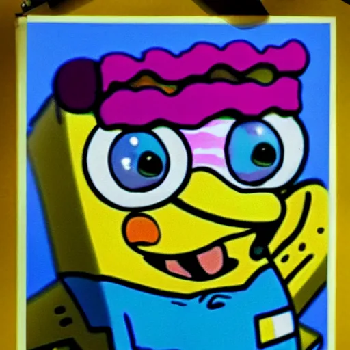 Image similar to photorealistic Spongebob