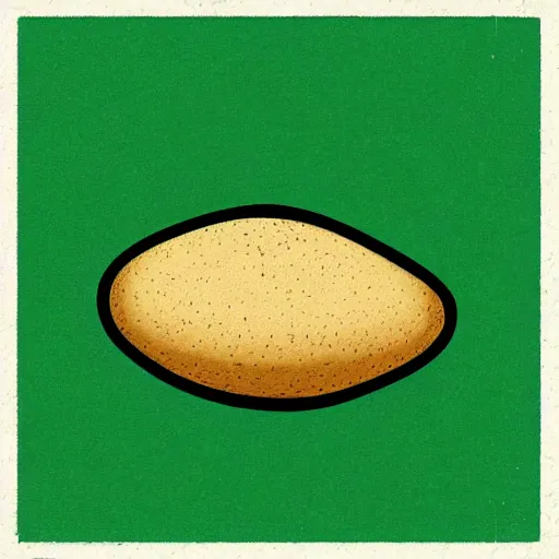 Prompt: icon of a potato in the style of gerd arntz
