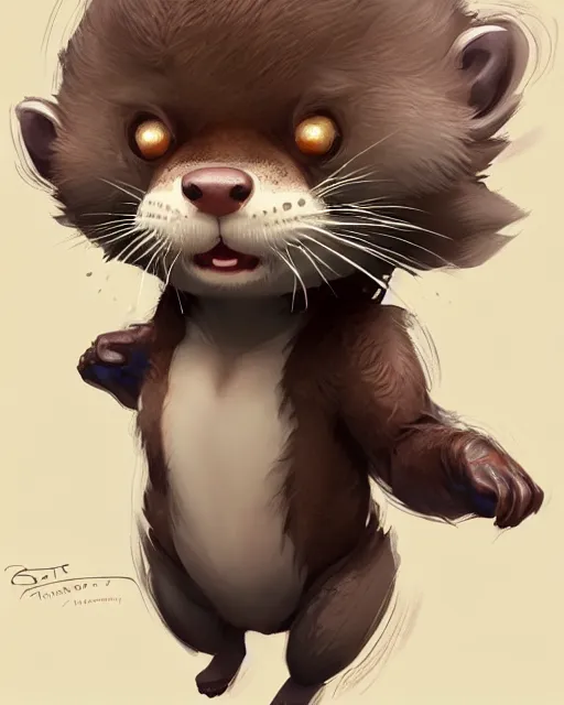 Prompt: character concept art of a cute young male anthropomorphic furry otter | | cute - fine - face, pretty face, key visual, realistic shaded perfect face, fine details by stanley artgerm lau, wlop, rossdraws, james jean, andrei riabovitchev, marc simonetti, and sakimichan, trending on artstation