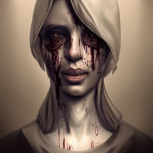 Prompt: Portrait, Secrets inside the Vatican, Horror,Trending artstation, cinematográfica, digital Art