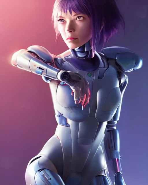 Prompt: weta disney movie still portrait photo of elle brooke as the major ghost in the shell as cyborg woman by pixar, by weta, wlop, ilya kuvshinov, rossdraws, artgerm, maxim cover, latex, sweaty, iridescent, bright morning, anime, liosh, mucha