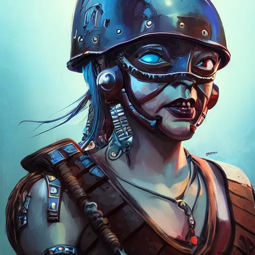 Image similar to cyberpunk viking helmet mask warrior goddess robot ninja fantasy, art gta 5 cover, official fanart behance hd artstation by jesper ejsing, by rhads, makoto shinkai and lois van baarle, ilya kuvshinov, ossdraws