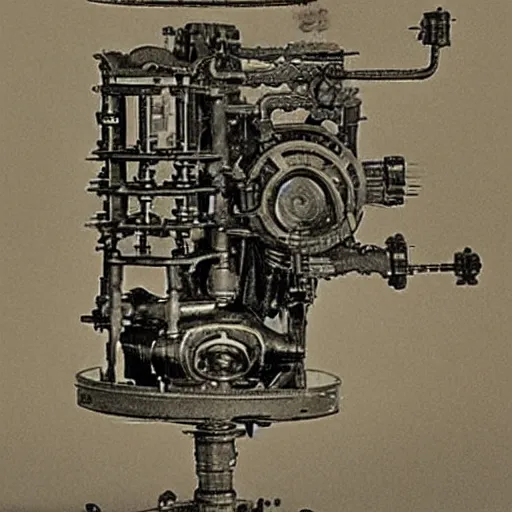 Image similar to Babbage's mechanical hair combing engine