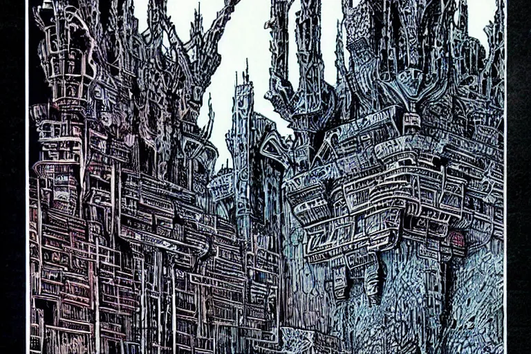 Image similar to castle by Philippe Druillet