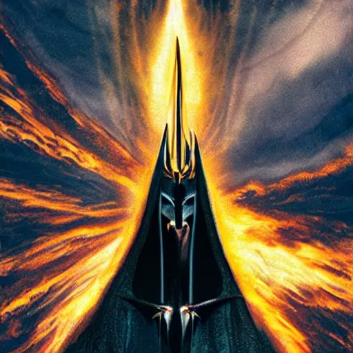 Image similar to selfie of sauron