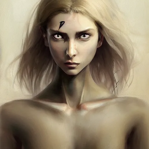 Image similar to tattoo design, a professional painting of a beautiful young female, partially clothed in battle armor, olive skin, long dark hair, beautiful bone structure, symmetrical facial features, intricate, elegant, digital painting, concept art, smooth, sharp focus, illustration, from Metal Gear, by Ruan Jia and Mandy Jurgens and Greg Rutkowski and Artgerm and William-Adolphe Bouguerea and artgerm, cat girl, anime