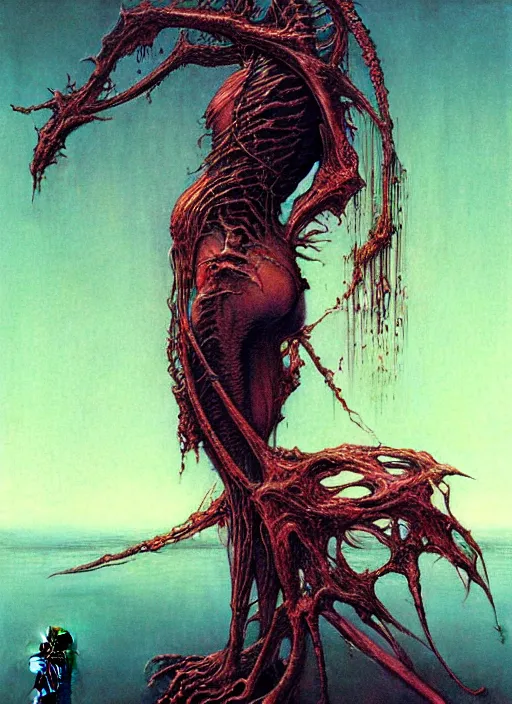 Image similar to a side view of spirit of Saint Capibara, highly detailed, art by Ayami Kojima, Beksinski, Giger