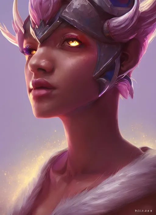 Image similar to nilah, from league of legends, au naturel, hyper detailed, digital art, trending in artstation, cinematic lighting, studio quality, smooth render, unreal engine 5 rendered, octane rendered, art style by klimt and nixeu and ian sprigger and wlop and krenz cushart