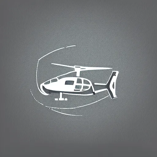 Image similar to retro illustration of a helicopter, logo,