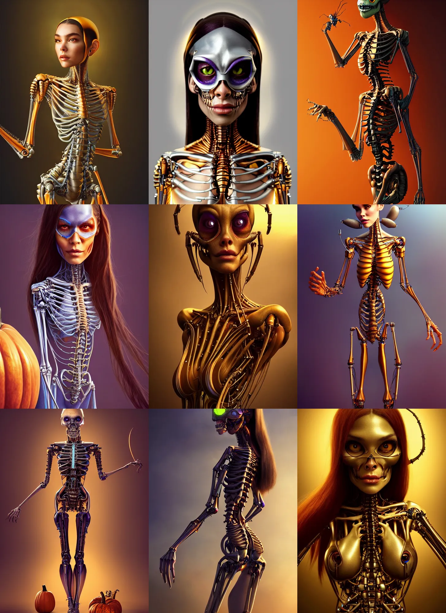 Prompt: madison beer : : polished glass halloween weta cyborg : : disney pixar movie still photo : : hi - fructose, sci fi decadent highly - detailed digital painting, golden ratio, octane render, artstation, smooth, sharp focus, marc simonetti, artgerm, mucha, loish, wlop : :