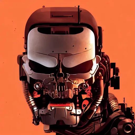 Image similar to face icon stylized minimalist terminator salvation, loftis, cory behance hd by jesper ejsing, by rhads, makoto shinkai and lois van baarle, ilya kuvshinov, rossdraws global illumination