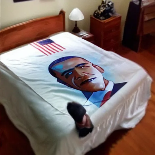 Prompt: is that Obama underneath my bed???