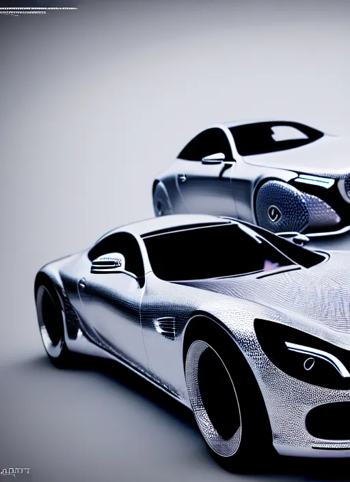 Image similar to hyperrealism, detailed textures, photorealistic 3 d, a futuristic mercedes super car, ultra realistic, ultra high pixel detail, cinematic, intricate, cinematic light, concept art, illustration, art station, unreal engine 8 k