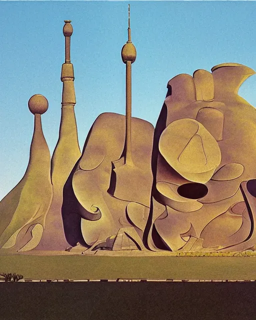 Image similar to berlin landmark by roger dean