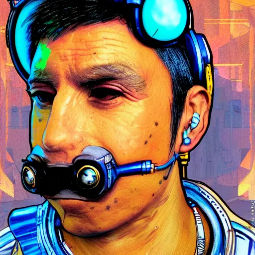 Prompt: a cyberpunk cholo astronaut