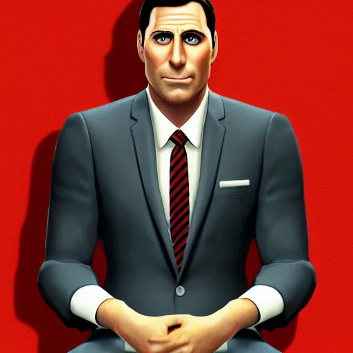 Image similar to A highly detailed award winning masterpiece portrait of Sterling Archer, ultra realistic, artstation, 4k