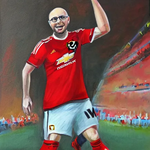 Image similar to a detailed portrait painting of joel glazer from manchester united being humiliated