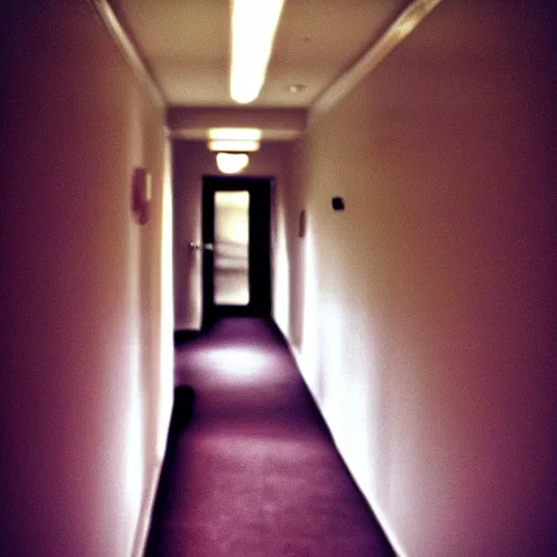 Image similar to Beatiful Fuzzy Cameraphone photograph of a the corner of a hallway