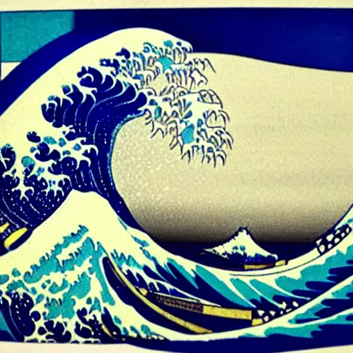 Prompt: ocean wave made of baseballs, by Hokusai, detailed, very detailed, 4k