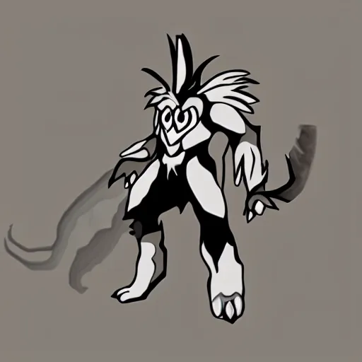 Prompt: fenrir minimalist