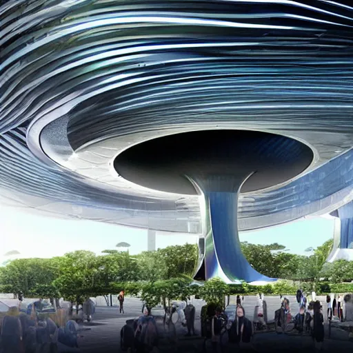 Image similar to futuristic architecture for next international exposition