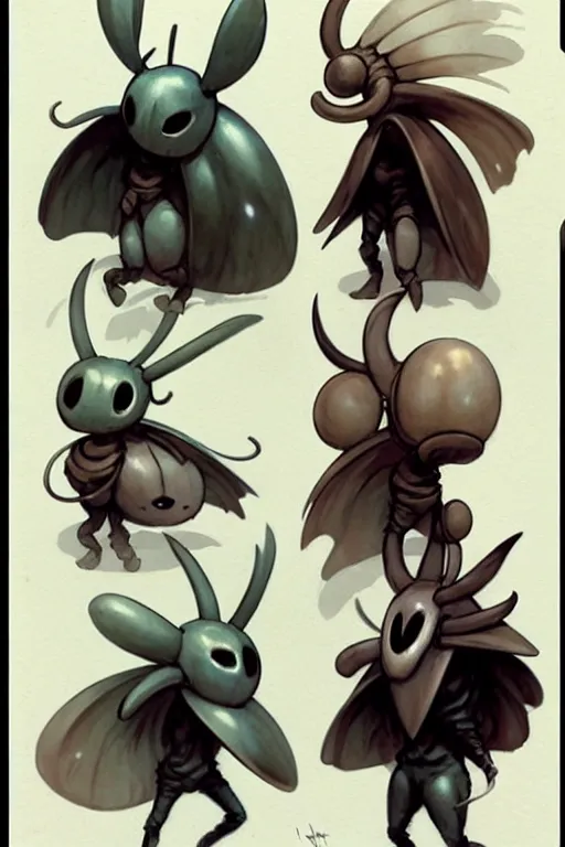 Prompt: ( ( ( ( ( 1 9 5 0 s hollow knight new characters. muted colors. ) ) ) ) ) by jean - baptiste monge!!!!!!!!!!!!!!!!!!!!!!!!!!!!!!