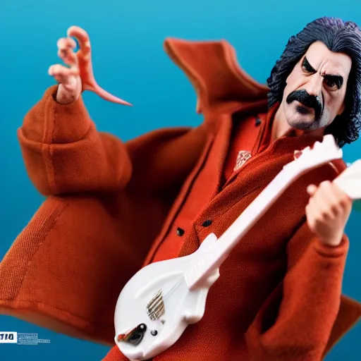 Image similar to frank zappa hot toys action figure promo shots 4 k photography
