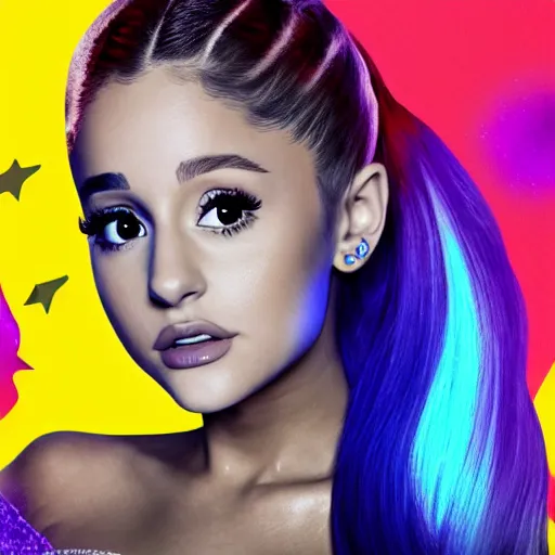 Image similar to ariana grande as a Thanos 4k