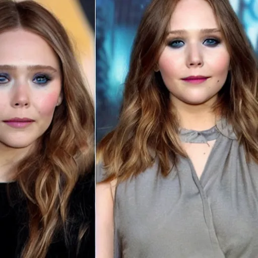 Prompt: elizabeth olsen mixed with jennifer lawrence