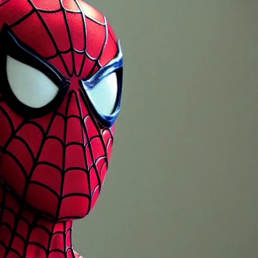 Image similar to spider man from coraline movie, very detailed face