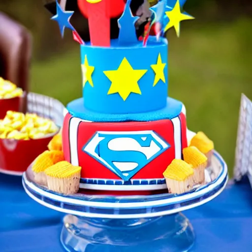 Prompt: super hero birthday party.