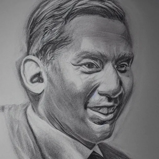 Image similar to charcoal drawing of a doctor that loves bitcoin