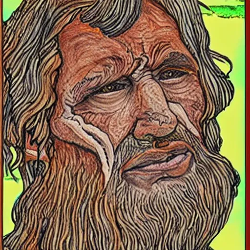 Image similar to otzi, coloring book,