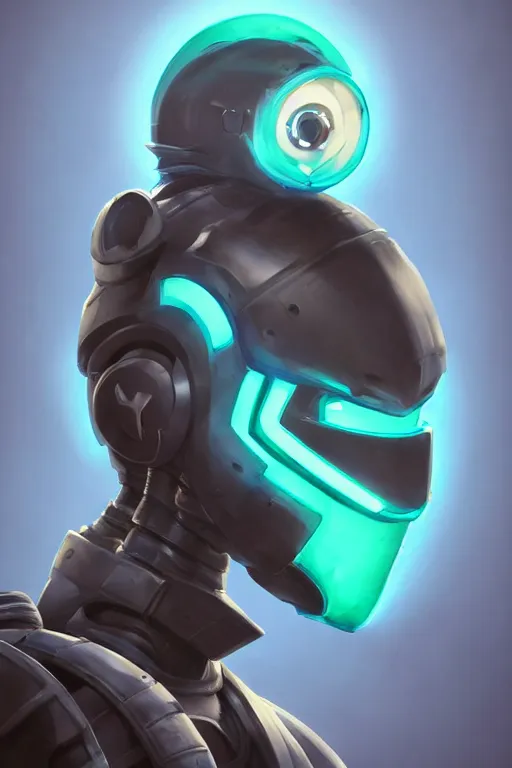 Image similar to epic mask helmet robot ninja portrait stylized as fornite style game design fanart by concept artist gervasio canda, behance hd by jesper ejsing, by rhads, makoto shinkai and lois van baarle, ilya kuvshinov, rossdraws global illumination radiating a glowing aura global illumination ray tracing hdr render in unreal engine 5